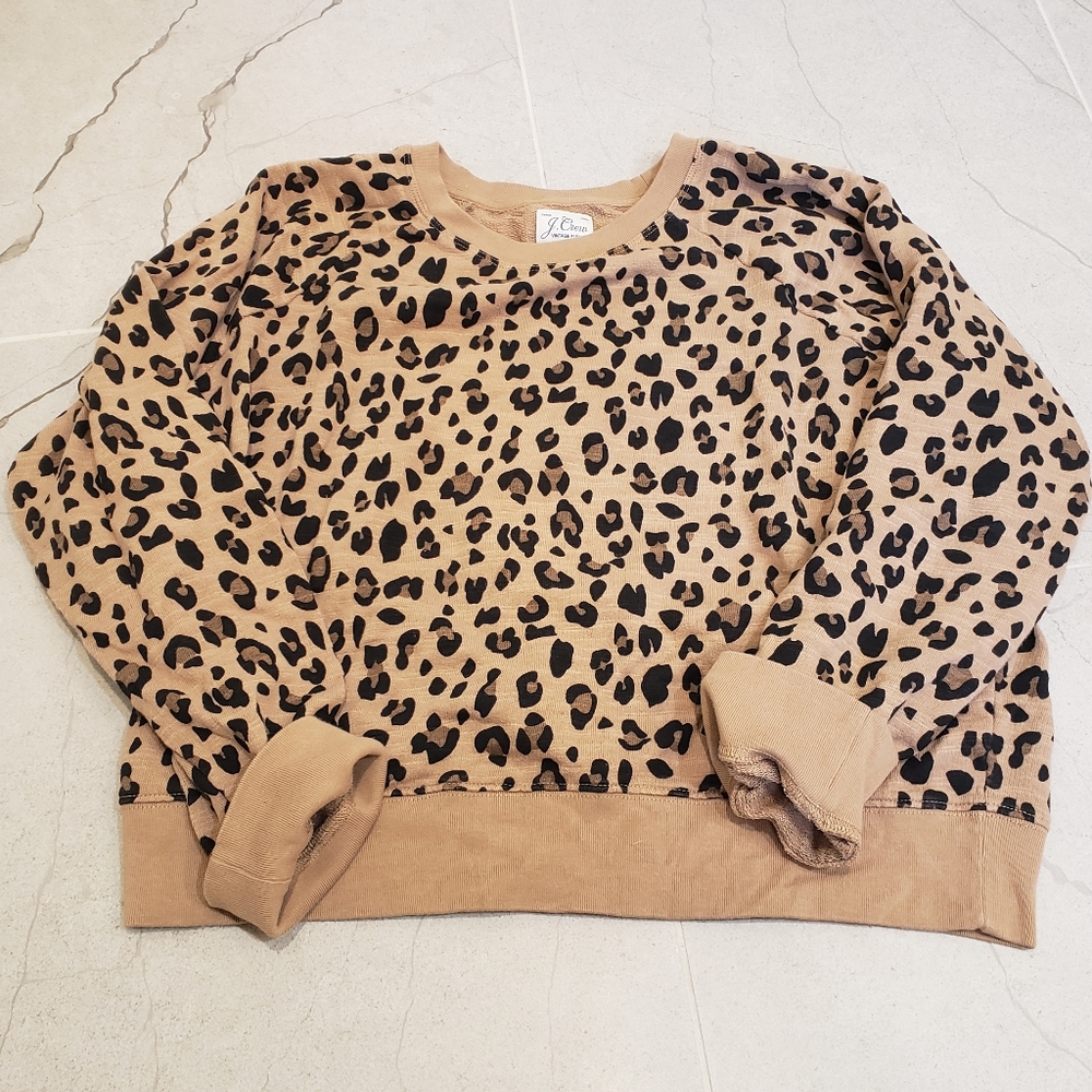 J. Crew Leopard Sweatshirt